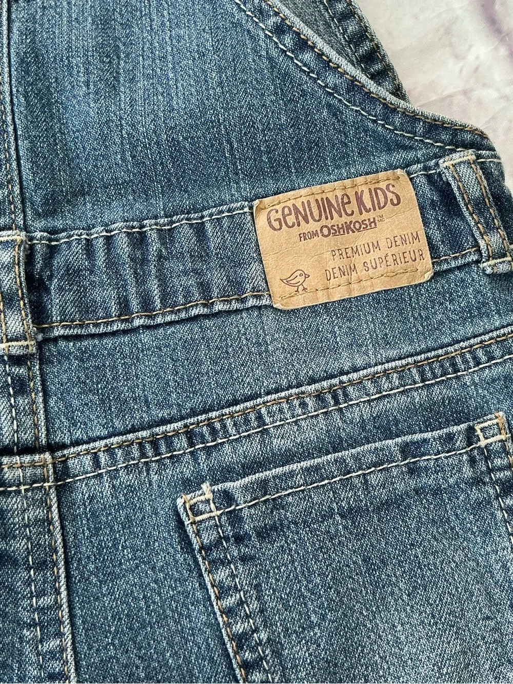 OshKosh B'gosh Unisex Overall Denim Overalls - Blue 5T